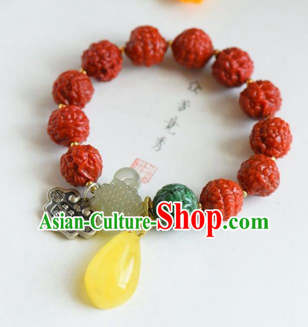 China Handmade Agate Carving Dragon Bracelet Traditional Jewelry Accessories National Beeswax Silver Bangle China Handmade Agate Carving Dragon Bracelet Traditional Jewelry Accessories National Beeswax Silver Bangle