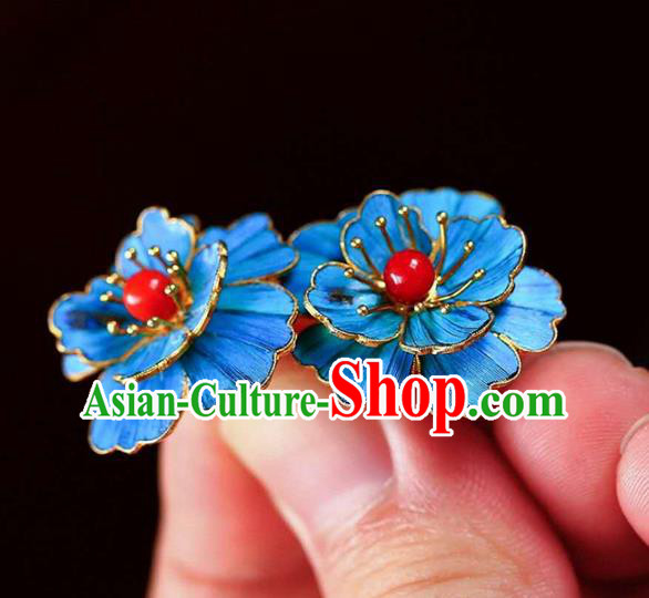 Handmade China Eardrop Accessories Gem Jewelry Traditional Cheongsam Flower Earrings Handmade China Eardrop Accessories Gem Jewelry Traditional Cheongsam Flower Earrings