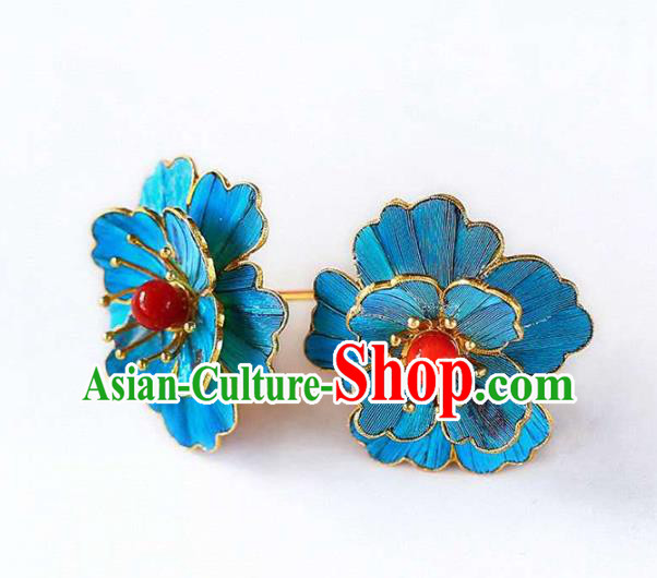 Handmade China Eardrop Accessories Gem Jewelry Traditional Cheongsam Flower Earrings Handmade China Eardrop Accessories Gem Jewelry Traditional Cheongsam Flower Earrings