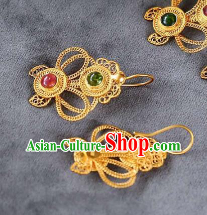 Handmade China Cheongsam Earrings Traditional Ming Dynasty Palace Eardrop Accessories National Jewelry Handmade China Cheongsam Earrings Traditional Ming Dynasty Palace Eardrop Accessories National Jewelry