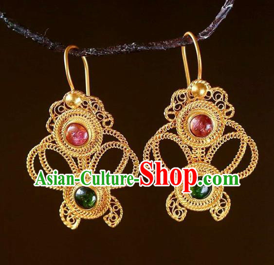 Handmade China Cheongsam Earrings Traditional Ming Dynasty Palace Eardrop Accessories National Jewelry Handmade China Cheongsam Earrings Traditional Ming Dynasty Palace Eardrop Accessories National Jewelry