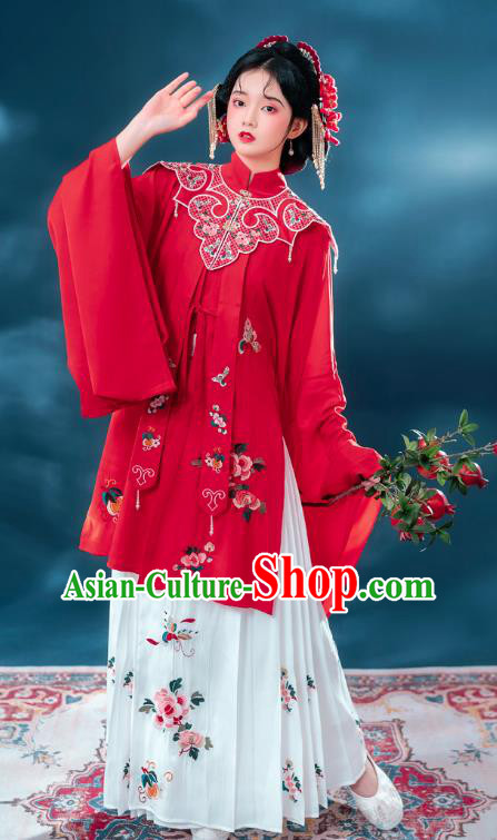 China Traditional Ming Dynasty Historical Costumes Ancient Noble Woman Embroidered Hanfu Clothing China Traditional Ming Dynasty Historical Costumes Ancient Noble Woman Embroidered Hanfu Clothing