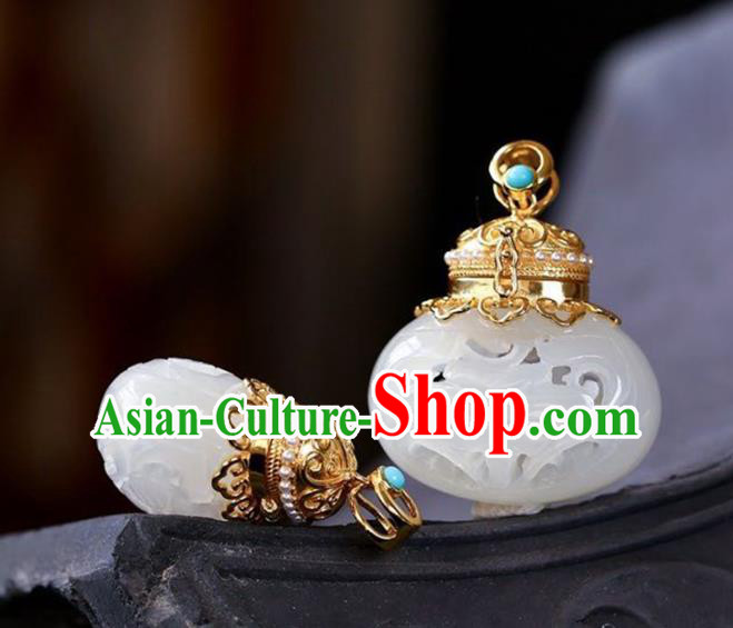 Chinese Handmade Necklet Pendant National Classical Jade Sachet Necklace Accessories Chinese Handmade Necklet Pendant National Classical Jade Sachet Necklace Accessories