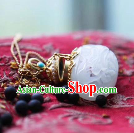 Chinese Handmade Necklet Pendant National Classical Jade Sachet Necklace Accessories Chinese Handmade Necklet Pendant National Classical Jade Sachet Necklace Accessories