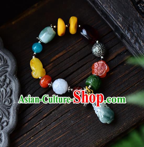 China National Gems Bangle Traditional Court Jewelry Accessories Handmade Jadeite Bracelet China National Gems Bangle Traditional Court Jewelry Accessories Handmade Jadeite Bracelet
