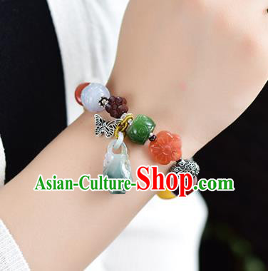 China National Gems Bangle Traditional Court Jewelry Accessories Handmade Jadeite Bracelet China National Gems Bangle Traditional Court Jewelry Accessories Handmade Jadeite Bracelet