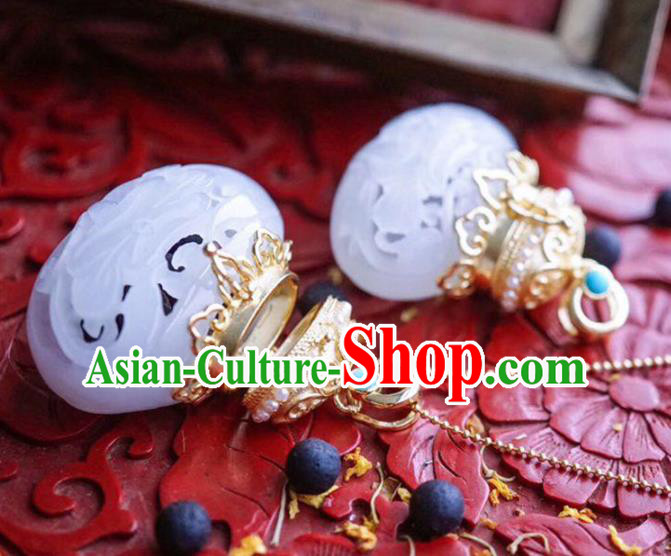 Chinese Handmade Necklet Pendant National Classical Jade Sachet Necklace Accessories Chinese Handmade Necklet Pendant National Classical Jade Sachet Necklace Accessories