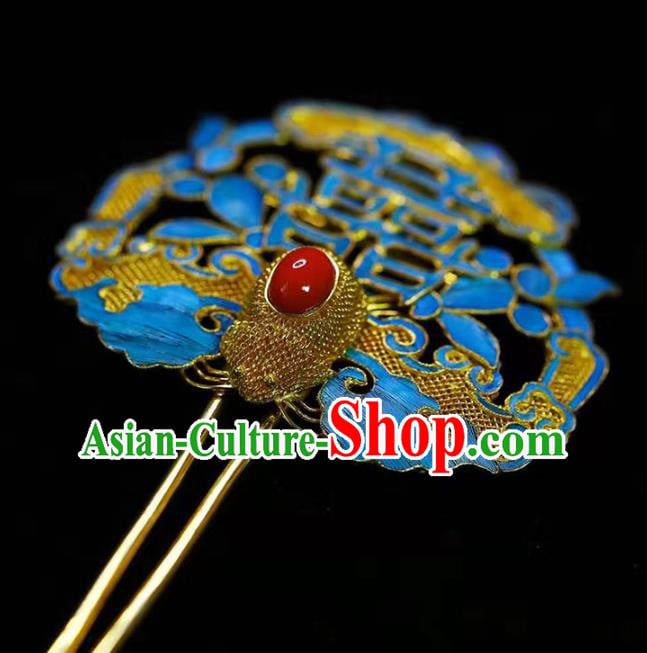 Chinese Qing Dynasty Court Hair Accessories National Traditional Wedding Hairpin Chinese Qing Dynasty Court Hair Accessories National Traditional Wedding Hairpin