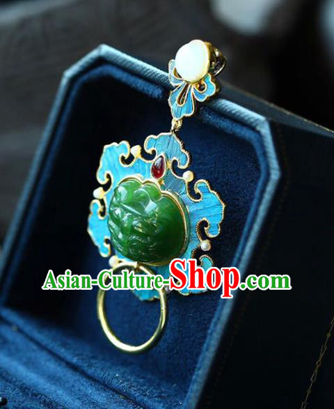 Chinese Handmade Jadeite Accessories National Garnet Necklet Classical Necklace Pendant Chinese Handmade Jadeite Accessories National Garnet Necklet Classical Necklace Pendant