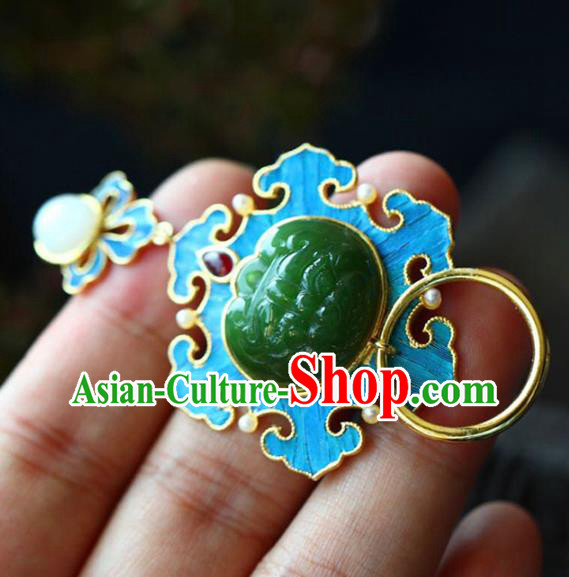 Chinese Handmade Jadeite Accessories National Garnet Necklet Classical Necklace Pendant Chinese Handmade Jadeite Accessories National Garnet Necklet Classical Necklace Pendant