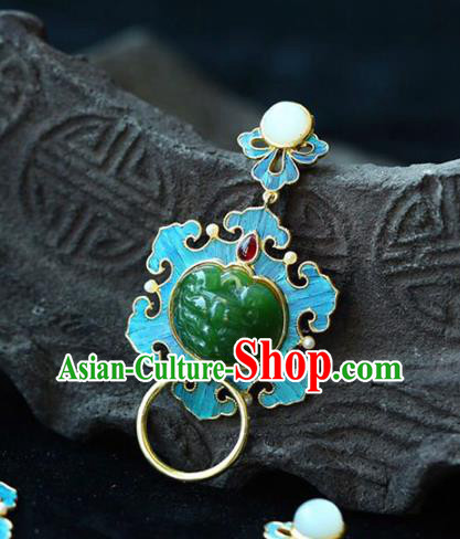 Chinese Handmade Jadeite Accessories National Garnet Necklet Classical Necklace Pendant Chinese Handmade Jadeite Accessories National Garnet Necklet Classical Necklace Pendant