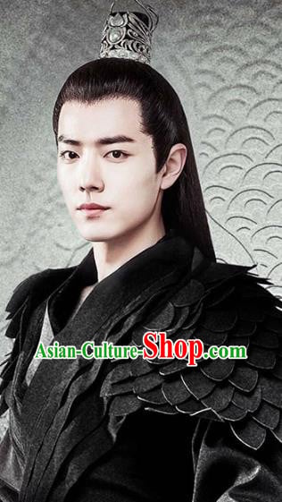 Chinese Cosplay Swordsman Hair Accessories Ancient Prince Black Wigs Chinese Cosplay Swordsman Hair Accessories Ancient Prince Black Wigs