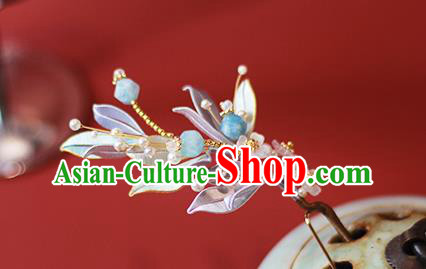 Chinese Traditional Silk Leaf Hairpin Ancient Princess Tassel Hair Stick Hanfu Hair Accessories Chinese Traditional Silk Leaf Hairpin Ancient Princess Tassel Hair Stick Hanfu Hair Accessories