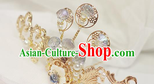 Chinese Cosplay Hair Accessories Traditional Hanfu Scale Hair Crown Chinese Cosplay Hair Accessories Traditional Hanfu Scale Hair Crown