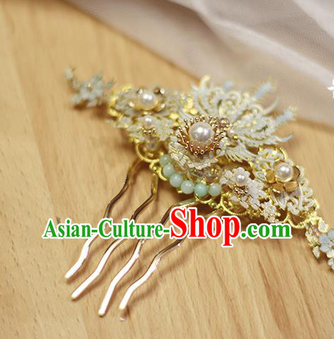 Chinese Ancient Princess Hairpin Hair Accessories Traditional Ming Dynasty Phoenix Hair Comb Chinese Ancient Princess Hairpin Hair Accessories Traditional Ming Dynasty Phoenix Hair Comb