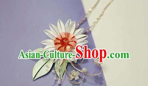 Chinese Traditional Silk Chrysanthemum Hair Stick Ancient Princess Flowers Hairpin Hair Accessories Chinese Traditional Silk Chrysanthemum Hair Stick Ancient Princess Flowers Hairpin Hair Accessories