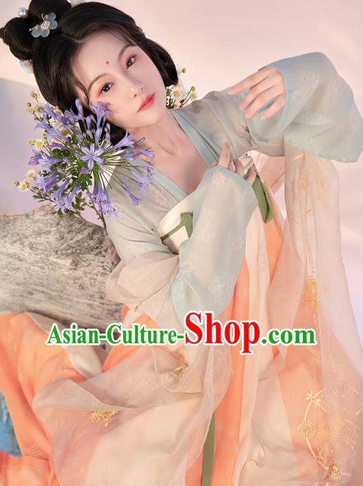 China Ancient Court Lady Hanfu Dress Apparels Traditional Tang Dynasty Historical Clothing China Ancient Court Lady Hanfu Dress Apparels Traditional Tang Dynasty Historical Clothing