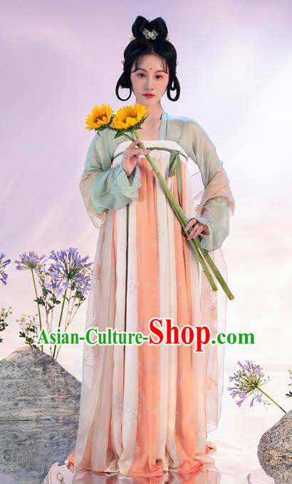 China Ancient Court Lady Hanfu Dress Apparels Traditional Tang Dynasty Historical Clothing China Ancient Court Lady Hanfu Dress Apparels Traditional Tang Dynasty Historical Clothing