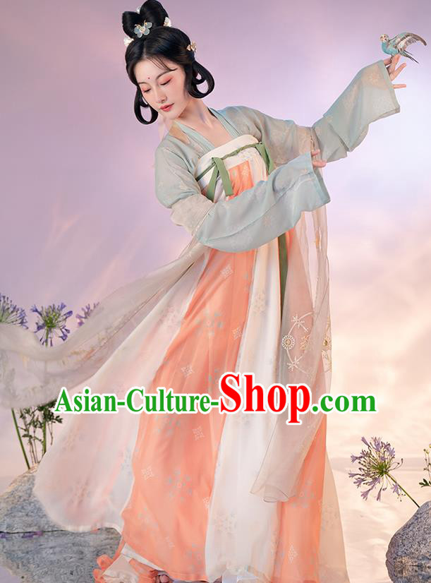 China Ancient Court Lady Hanfu Dress Apparels Traditional Tang Dynasty Historical Clothing China Ancient Court Lady Hanfu Dress Apparels Traditional Tang Dynasty Historical Clothing