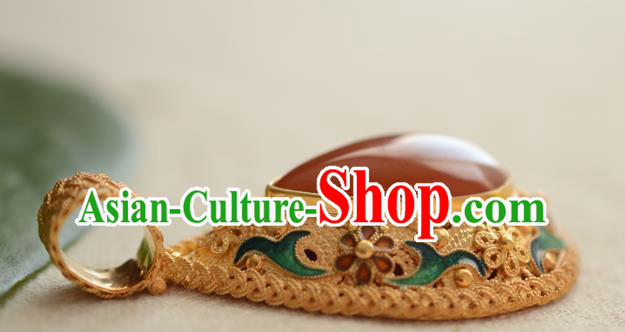 China Traditional Cloisonne Jewelry Accessories Ancient Qing Dynasty Agate Necklace Pendant China Traditional Cloisonne Jewelry Accessories Ancient Qing Dynasty Agate Necklace Pendant