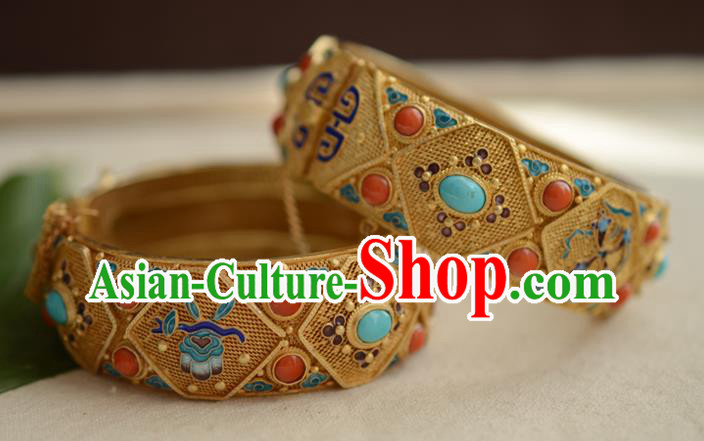 China National Cloisonne Bracelet Jewelry Traditional Handmade Qing Dynasty Filigree Bangle Accessories China National Cloisonne Bracelet Jewelry Traditional Handmade Qing Dynasty Filigree Bangle Accessories