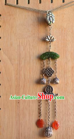 China National Jade Brooch Jewelry Traditional Handmade Silver Bat Tassel Pendant Accessories China National Jade Brooch Jewelry Traditional Handmade Silver Bat Tassel Pendant Accessories