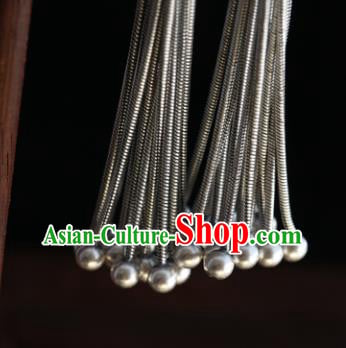 Handmade Chinese Eardrop Classical Cheongsam Earrings Accessories Traditional Silver Bells Tassel Ear Jewelry Handmade Chinese Eardrop Classical Cheongsam Earrings Accessories Traditional Silver Bells Tassel Ear Jewelry
