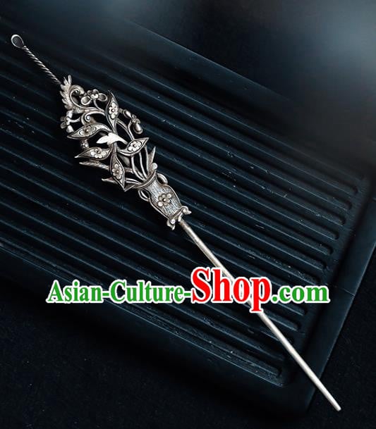 China Traditional Hanfu Earpick Hairpin Handmade Hair Accessories Silver Hair Stick China Traditional Hanfu Earpick Hairpin Handmade Hair Accessories Silver Hair Stick