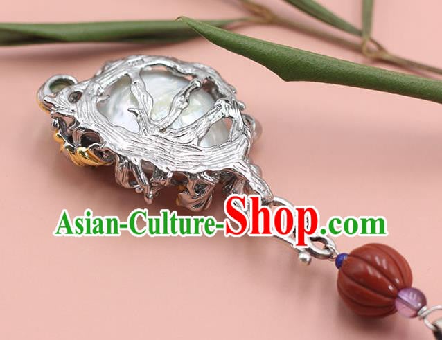 Chinese Classical Silver Lotus Brooch Handmade National Pearl Breastpin Pendant Cheongsam Jewelry Accessories Chinese Classical Silver Lotus Brooch Handmade National Pearl Breastpin Pendant Cheongsam Jewelry Accessories