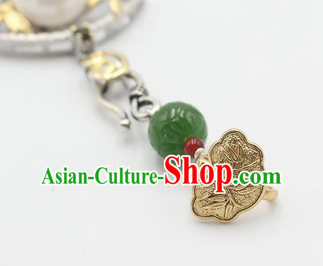 Chinese Handmade National Silver Tassel Breastpin Pendant Cheongsam Jewelry Accessories Classical Pearl Brooch Chinese Handmade National Silver Tassel Breastpin Pendant Cheongsam Jewelry Accessories Classical Pearl Brooch