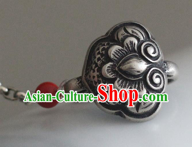 Chinese Handmade National Cinnabar Gourd Breastpin Pendant Cheongsam Jewelry Accessories Classical Silver Brooch Chinese Handmade National Cinnabar Gourd Breastpin Pendant Cheongsam Jewelry Accessories Classical Silver Brooch