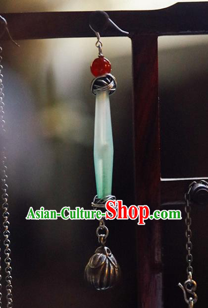Handmade Chinese Traditional Coloured Glaze Eardrop Classical Cheongsam Earrings Accessories Silver Ear Jewelry Handmade Chinese Traditional Coloured Glaze Eardrop Classical Cheongsam Earrings Accessories Silver Ear Jewelry