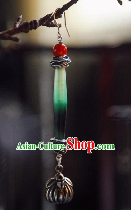 Handmade Chinese Traditional Coloured Glaze Eardrop Classical Cheongsam Earrings Accessories Silver Ear Jewelry Handmade Chinese Traditional Coloured Glaze Eardrop Classical Cheongsam Earrings Accessories Silver Ear Jewelry