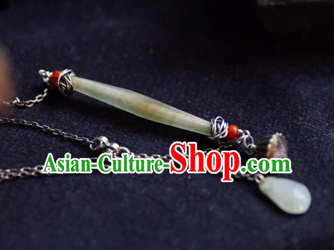 Chinese Handmade Ethnic Necklet National Coloured Glaze Necklace Classical Cheongsam Silver Jewelry Accessories Chinese Handmade Ethnic Necklet National Coloured Glaze Necklace Classical Cheongsam Silver Jewelry Accessories