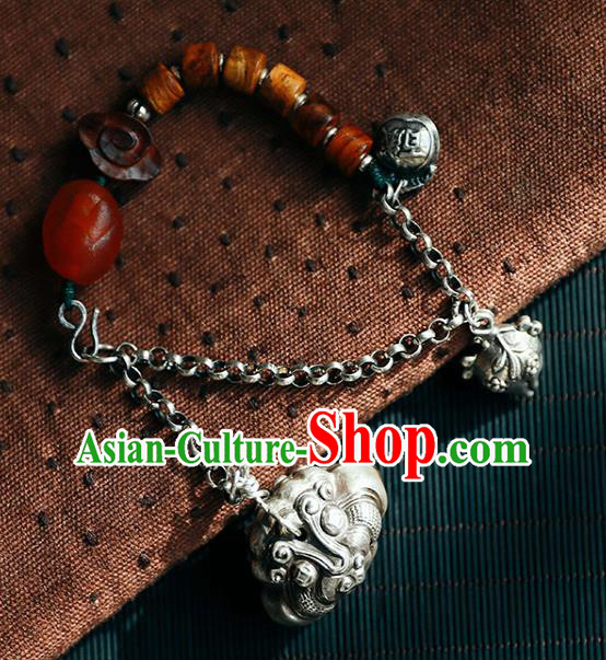 China Traditional Silver Bracelet Accessories Classical Bangle Wristlet Jewelry China Traditional Silver Bracelet Accessories Classical Bangle Wristlet Jewelry