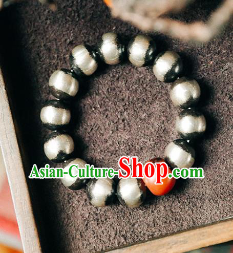 China Traditional Silver Beads Bracelet Accessories Classical Bangle Agate Wristlet Jewelry China Traditional Silver Beads Bracelet Accessories Classical Bangle Agate Wristlet Jewelry
