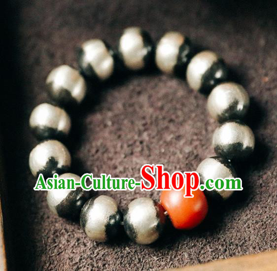 China Traditional Silver Beads Bracelet Accessories Classical Bangle Agate Wristlet Jewelry China Traditional Silver Beads Bracelet Accessories Classical Bangle Agate Wristlet Jewelry