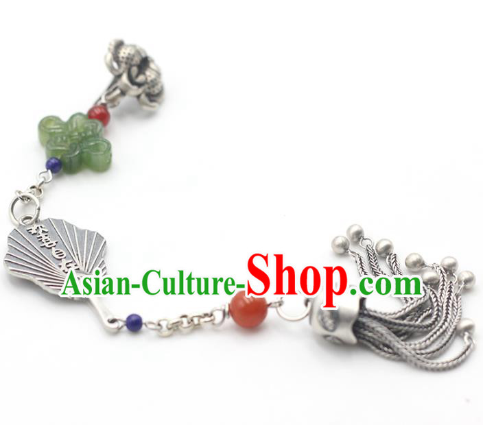 Chinese Classical Silver Tassel Brooch Cheongsam Jewelry Accessories Handmade National Breastpin Pendant Chinese Classical Silver Tassel Brooch Cheongsam Jewelry Accessories Handmade National Breastpin Pendant