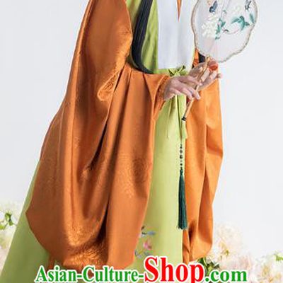 China Ancient Patrician Lady Embroidered Hanfu Dress Ming Dynasty Noble Infanta Historical Clothing for Women