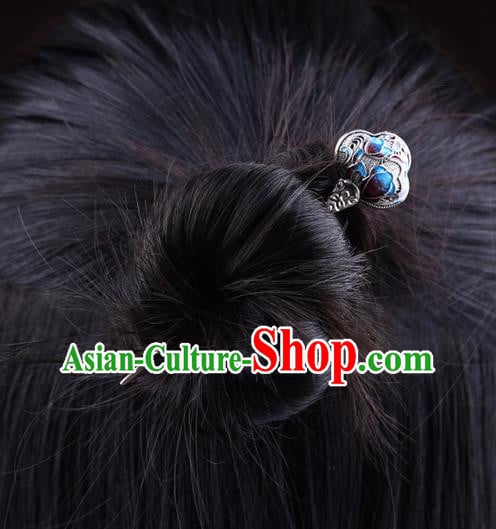 China National Cloisonne Silver Hairpin Handmade Hair Jewelry Accessories Traditional Cheongsam Hair Stick China National Cloisonne Silver Hairpin Handmade Hair Jewelry Accessories Traditional Cheongsam Hair Stick