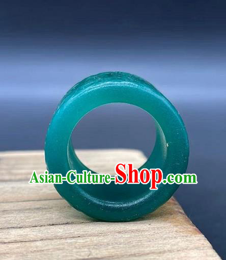 China National Jade Carving Ring Handmade Jewelry Accessories Traditional Thimble China National Jade Carving Ring Handmade Jewelry Accessories Traditional Thimble