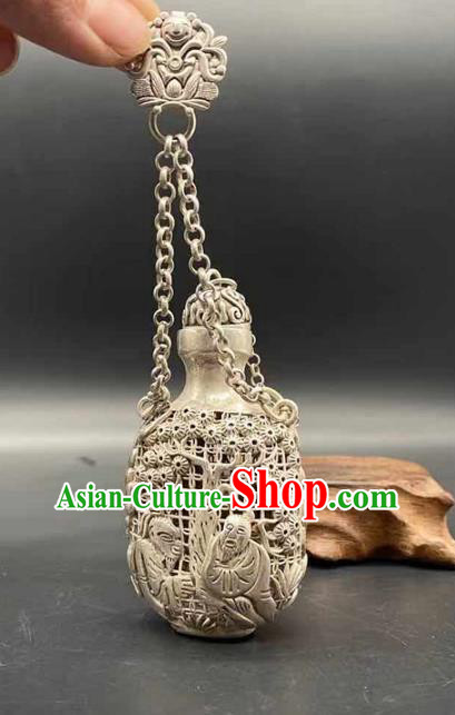 Chinese Handmade National Silver Sachet Pendant Jewelry Classical Ethnic Waist Accessories Chinese Handmade National Silver Sachet Pendant Jewelry Classical Ethnic Waist Accessories