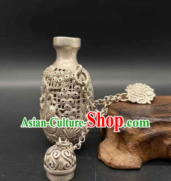 Chinese Handmade National Silver Sachet Pendant Jewelry Classical Ethnic Waist Accessories Chinese Handmade National Silver Sachet Pendant Jewelry Classical Ethnic Waist Accessories