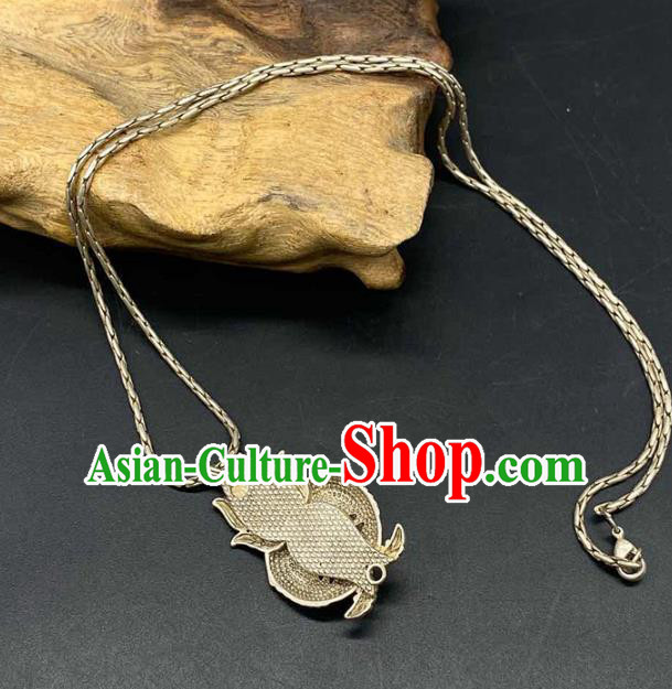 Chinese Handmade National Silver Necklace Pendant Jewelry Classical Ethnic Necklet Accessories Chinese Handmade National Silver Necklace Pendant Jewelry Classical Ethnic Necklet Accessories