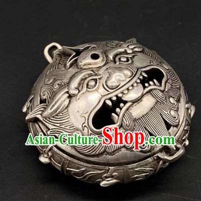 andmade Chinese Carving Pi Xiu Censer Ornaments Traditional Brass Incense Burner Accessories