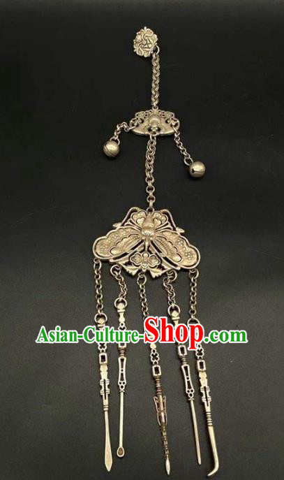 Chinese Handmade National Silver Pendant Jewelry Classical Ethnic Accessories Tassel Brooch Chinese Handmade National Silver Pendant Jewelry Classical Ethnic Accessories Tassel Brooch