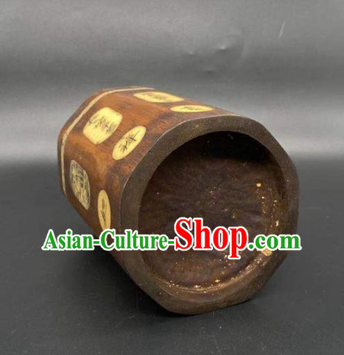 China Traditional Bamboo Brush Pot Handmade Tubular Penrack China Traditional Bamboo Brush Pot Handmade Tubular Penrack