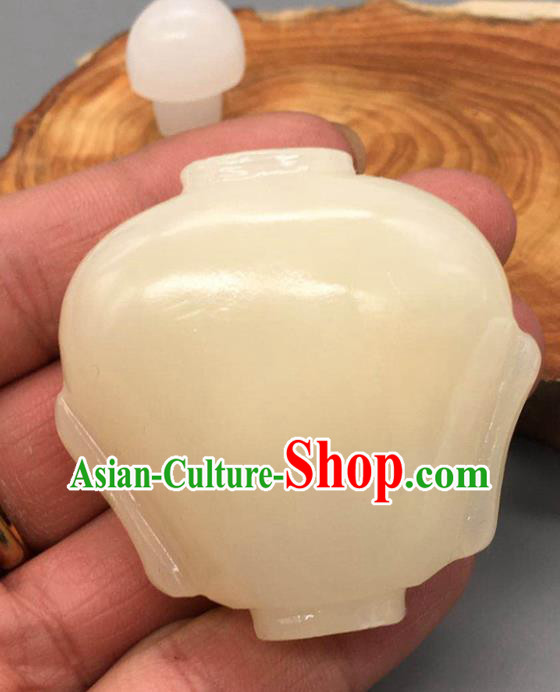 China Traditional Jade Carving Snuff Bottle Handmade Collection Tabatiere Anatomique China Traditional Jade Carving Snuff Bottle Handmade Collection Tabatiere Anatomique