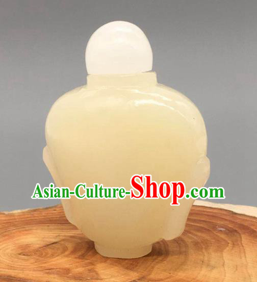 China Traditional Jade Carving Snuff Bottle Handmade Collection Tabatiere Anatomique China Traditional Jade Carving Snuff Bottle Handmade Collection Tabatiere Anatomique