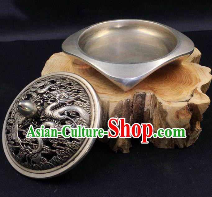 Handmade Chinese Traditional Brass Incense Burner Cupronickel Accessories Carving Dragon Phoenix Censer Ornaments Handmade Chinese Traditional Brass Incense Burner Cupronickel Accessories Carving Dragon Phoenix Censer Ornaments